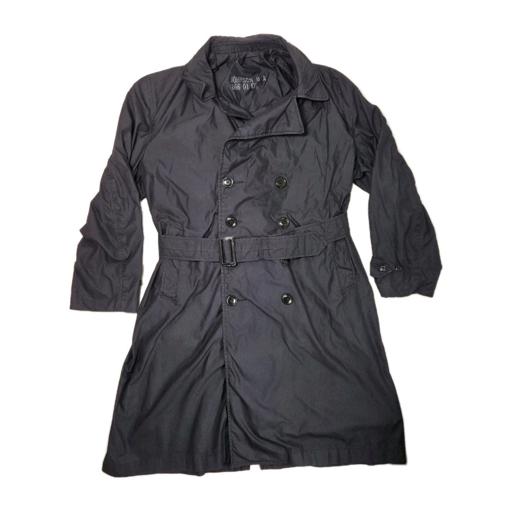 VTG 1967 U.S Naval Officer's All Weather Trenchcoat Vietnam Era XL (46-48) Short